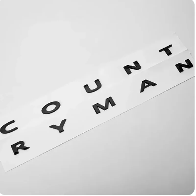 Naklejka z logo Countryman 3D ABS na tylną klapę bagażnika do Mini Cooper S JCW F54 F55 F56 F57 F60 R55 R56 R57 R60 R61