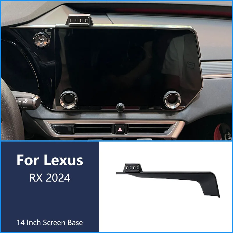 For Lexus RX 2024 Car Phone Wireless  Charger Bracket Navigation Holder 14 Inch Screen 360° Rotating Base  Bracket