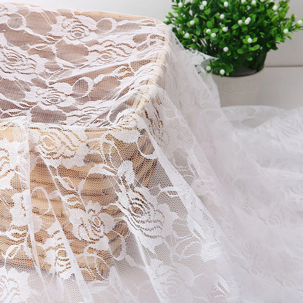 150cmx200cm Lace Fabric 2022 High Quality DIY Apparel Sewing Fabrics White Black Red Pink Blue Purple Green Yellow Lace Crafts