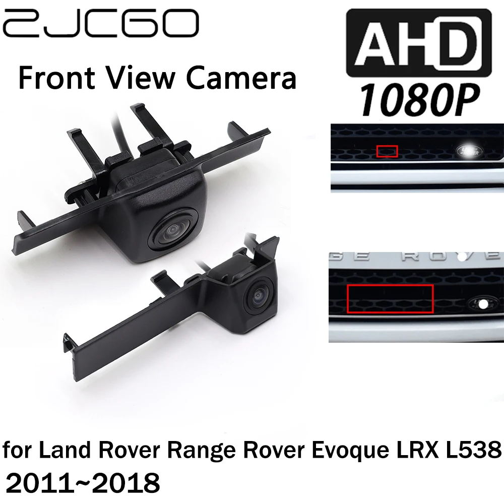 

ZJCGO Car Front View LOGO Parking Camera AHD 1080P Night Vision for Land Rover Range Rover Evoque LRX L538 2011~2018