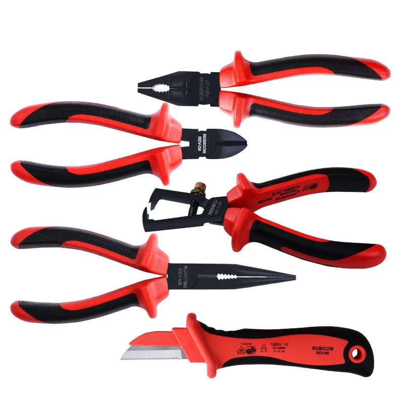 1000v isolado conjunto de ferramentas vde alicate diagonal isolado eletricista conjunto de ferramentas isolado flush cortadores fio stripper descascar faca