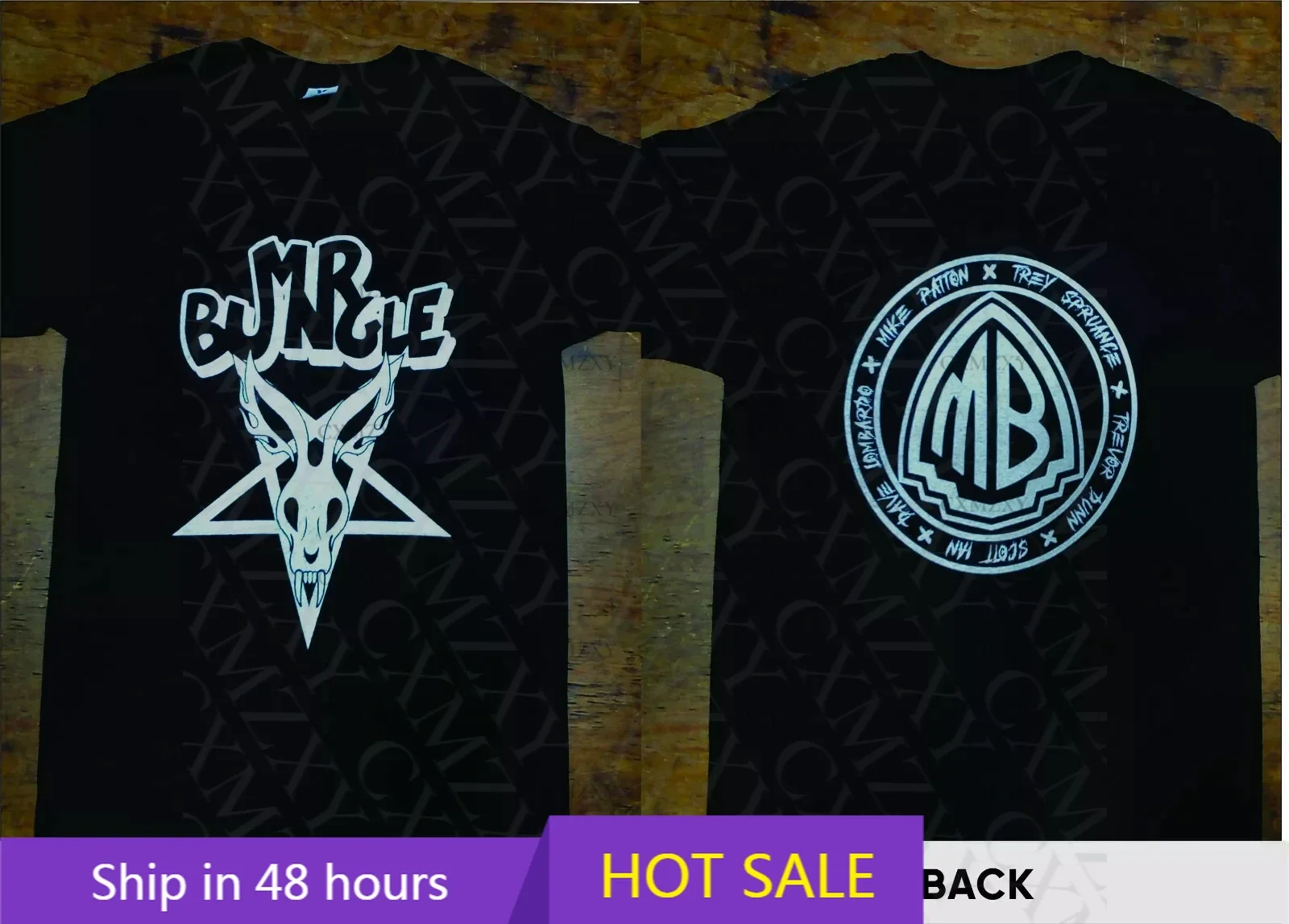 تي شيرت MR BUNGLE باللون الرمادي فوق غضب أرنب عيد الفصح باتون للرجال والنساء موضة رياضية للشارع بأكمام قصيرة #1