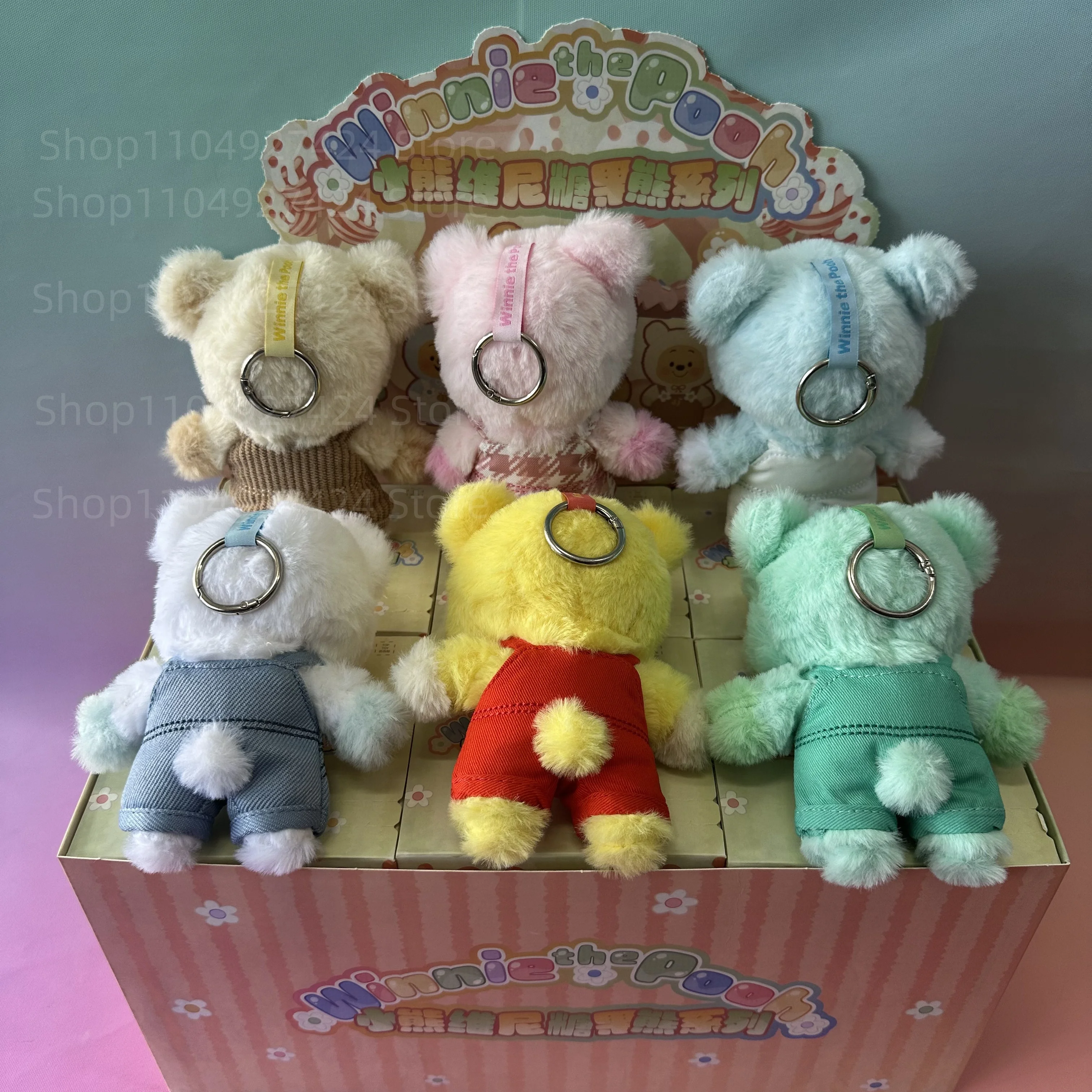 Disney Winnie de Poeh Blind Box schattige sleutelhanger rugzak hanger decor accessoire mysterie verrassing collectie knuffel pop cadeau