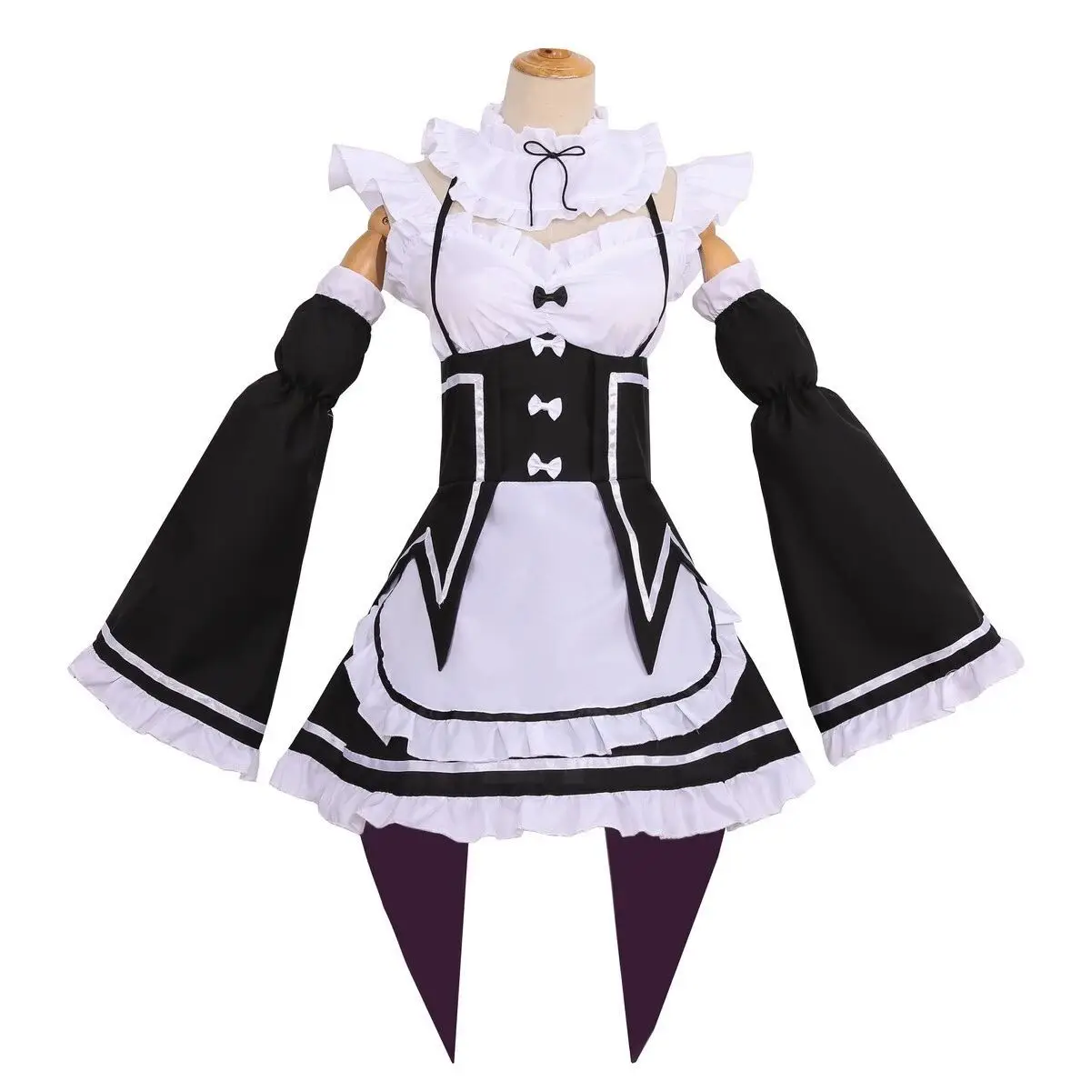 

Ram Rem Cosplay Re:zero Kara Hajimeru Isekai Seikatsu Black Costume Girls Maid Outfit Women Apron Dress Halloween Costumes