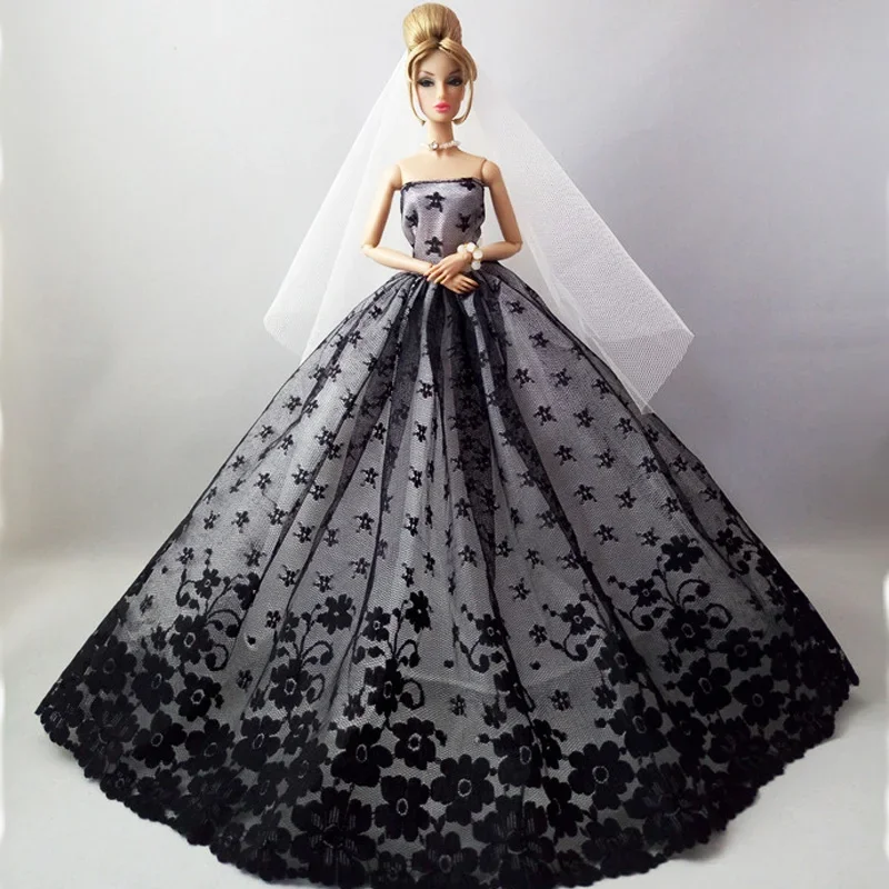 4pcs Dresses Accessories for Dolls1/6 Toys for Girls Barbie Clothes for Dolls 30cm  Bases for Dolls Clothes Wedding Dress