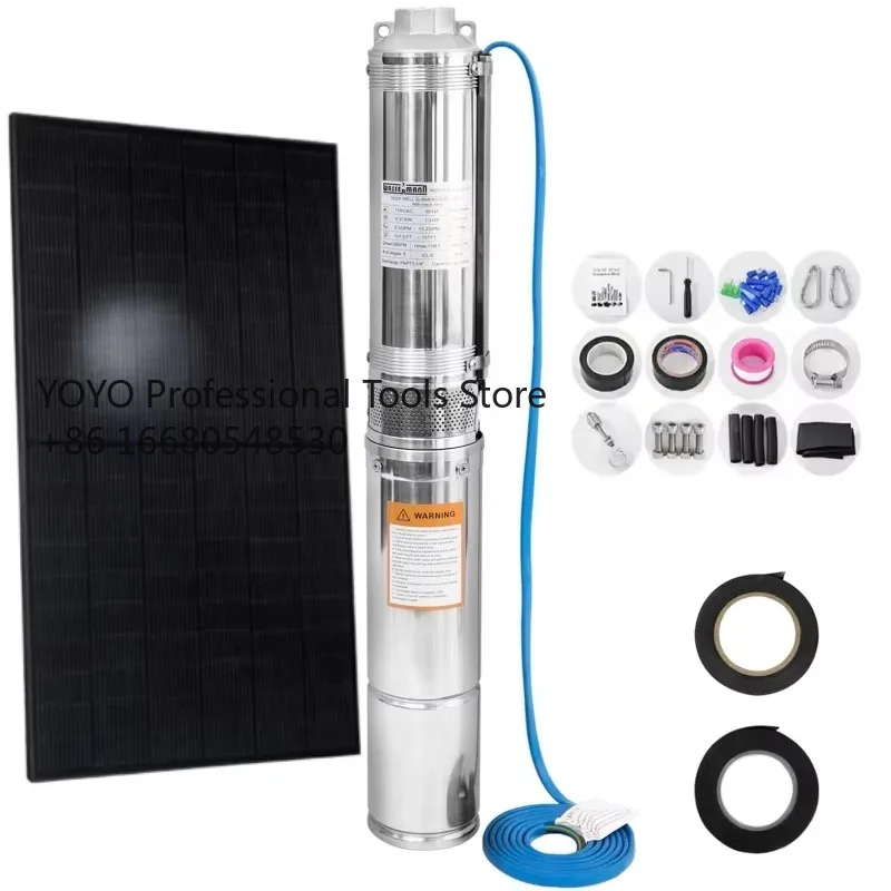 L2sSolar Energy System Solar Panel Deep Well Submersible Water Pump for Agriculture