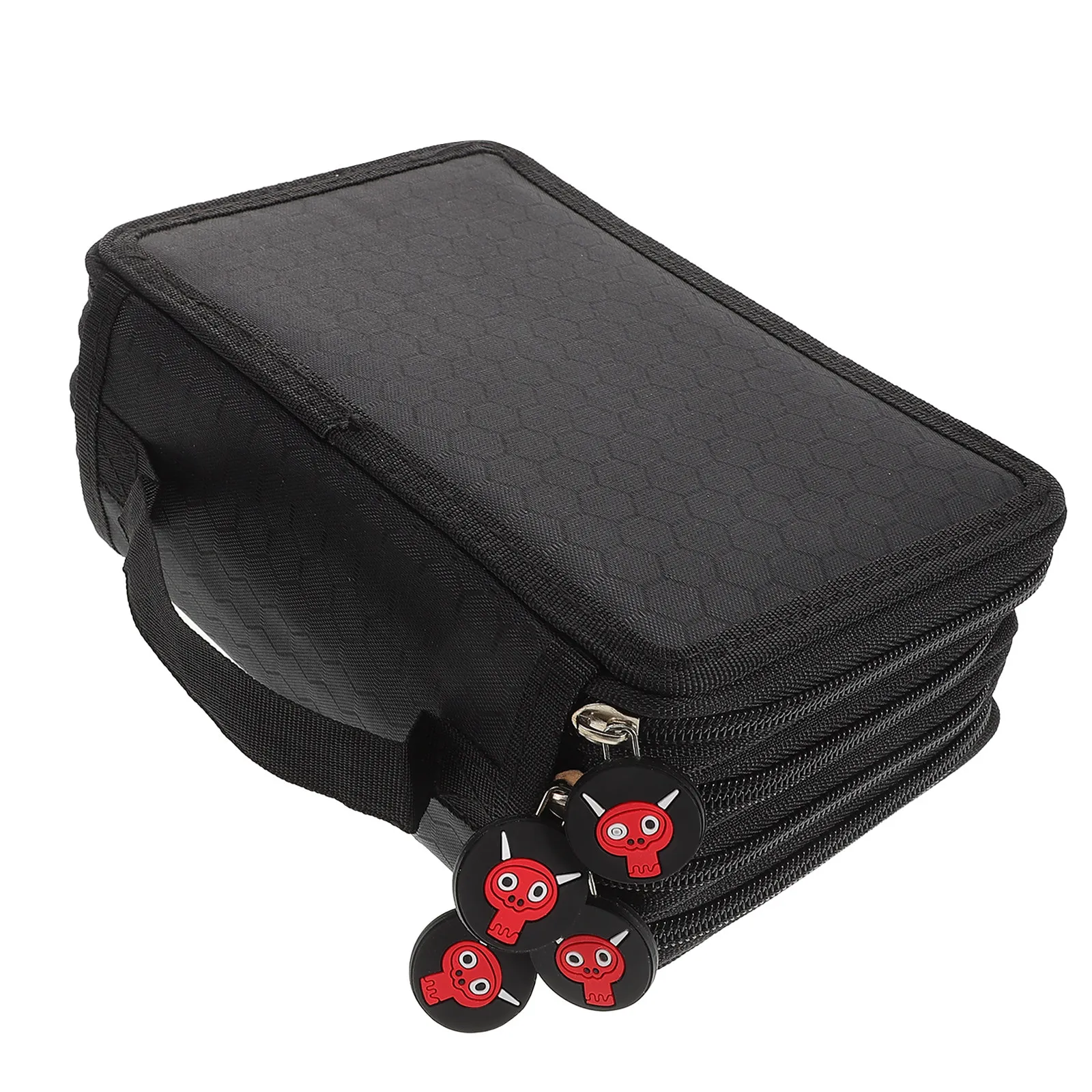 

Цветной пенал на 72 карандаша, компактный дизайн, легко носить с собой, органайзер для рисования, письма, школьных и офисных принадлежностей, черный