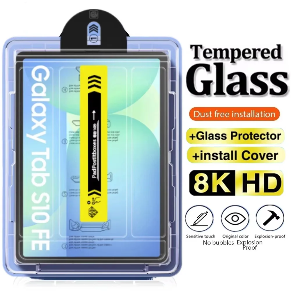 HD Screen Protector For Samsung Tab S10 FE 10.9 S10 Lite 2025 S9 Fe 12.4 S8 S7 FE Tempered Glass A9 Plus A8  S6 Lite Accessories