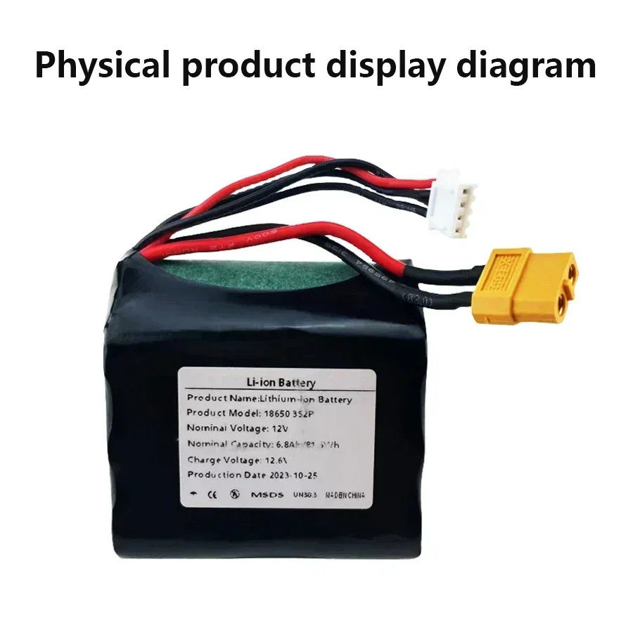 

Best-Selling 3S2p 12V 18650 Lithium-Ion 6800mAh Rechargeable Battery with BMS Lithium Battery Pack Protection Board