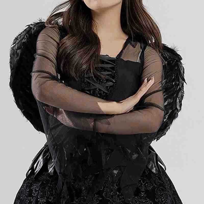 فستان تنكري نسائي جديد لعام 2025 بتصميم ملاك الظلام والساحرة والمصاصية، إنتاج صيني لموسم الربيع، أزياء مسرحية وملابس نسائية ع... #1