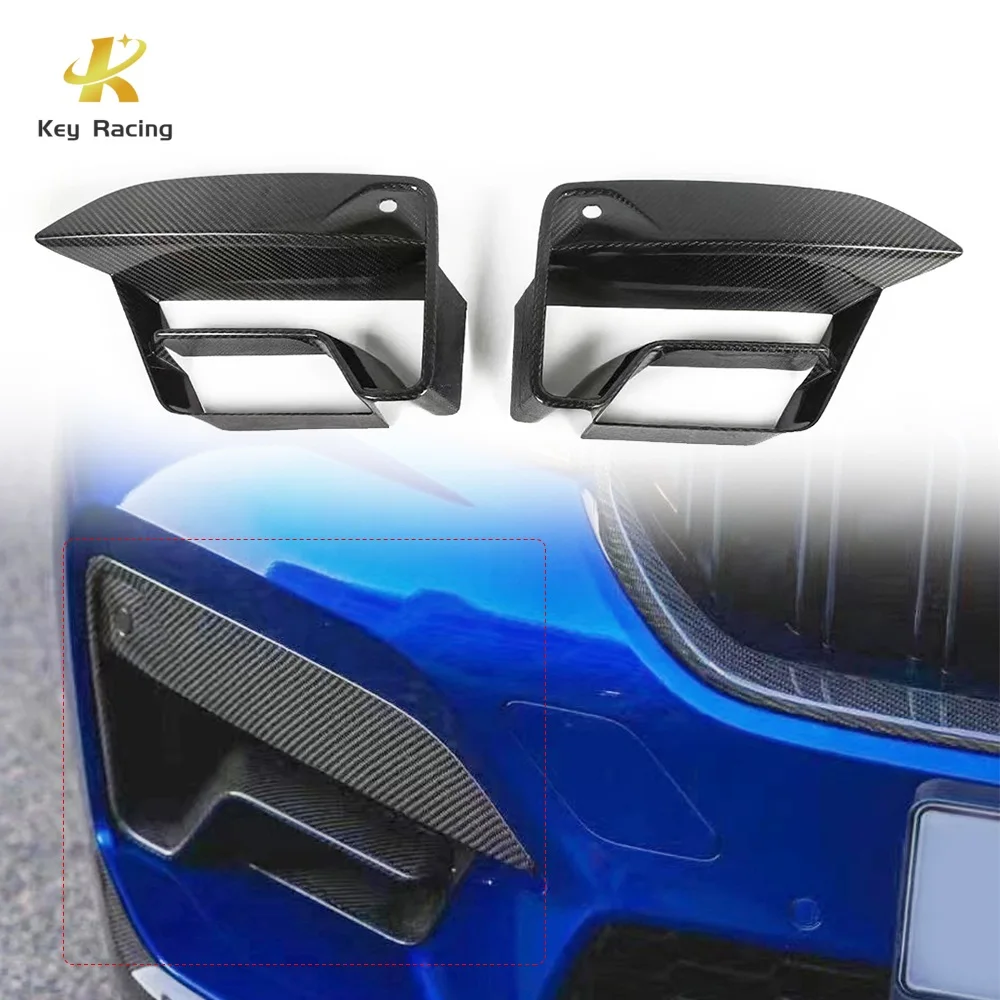 

F90 LCI M5 Dry Carbon Fiber Front Air Intake Vent Trim For BMW M5 F90 LCI Sedan 4-Door 2021-2024 Car Front Fog Light Cover Trims