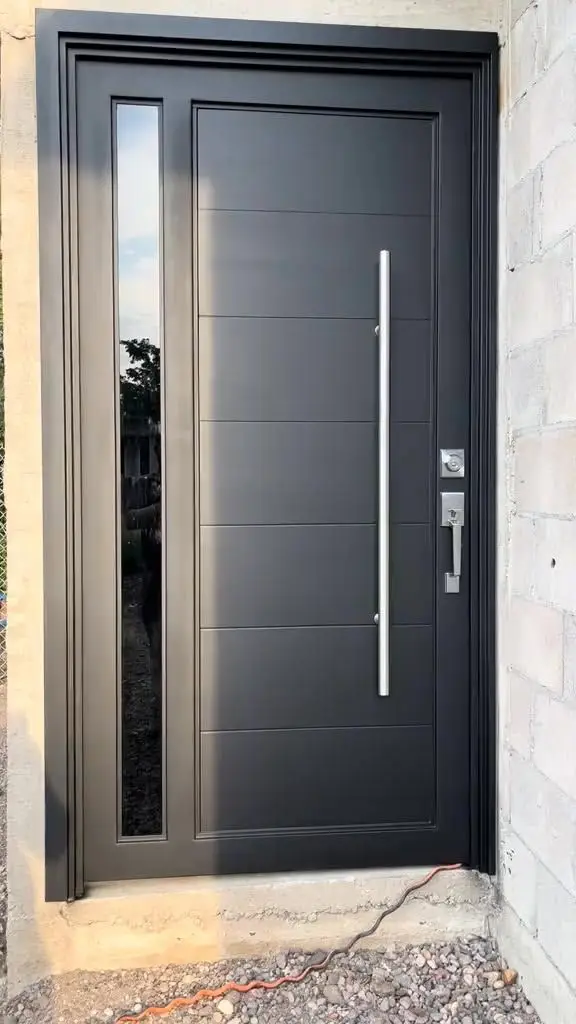 

Durable Sturdy Anti-theft Function Entrance Door for House Door Fireproof Heat-insulation Windproof Smart Lock Exterior Door