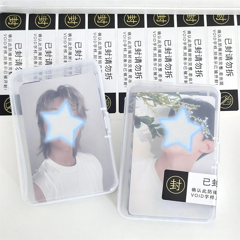 3/5Pcs Transparent Photocard Holder Storage Box Flip Storage Box Classification Small Card Organizer Storage Case Stationery