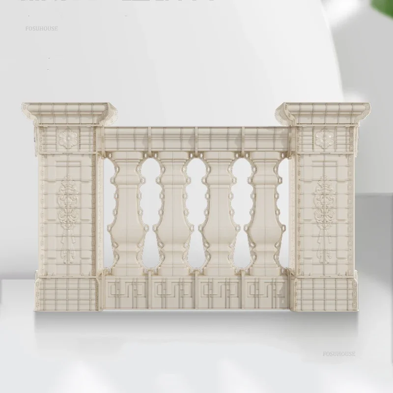 New Thickened Roman Column Railing Mold Garden Buildings Cast-In-Place Guardrail Cement Column Reusable Railing Mold For Balcony