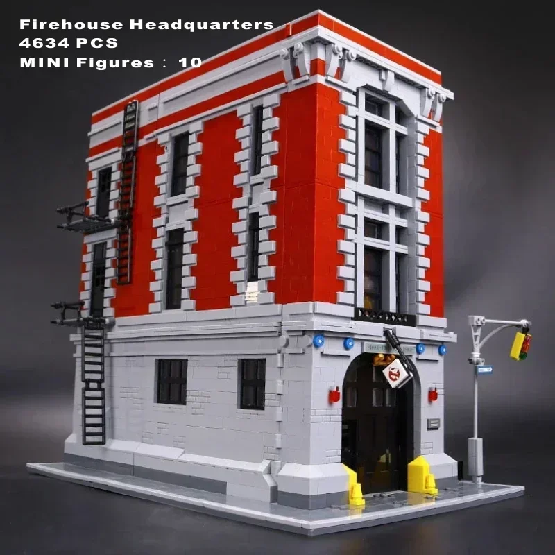 4634pcs Ghostbusters Firehouse Headquarters Building Blocks Bricks Set Kids Adult Birthday Gift Compatible 75827