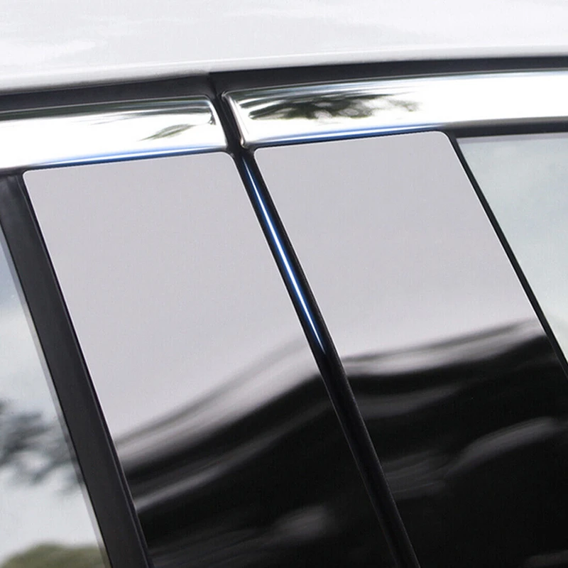 8Pcs Car Pillar Posts Door Window Trim Cover Stickers Exterior Parts for Chevrolet Cruze Facelift Hatchback 2013 2014 2015