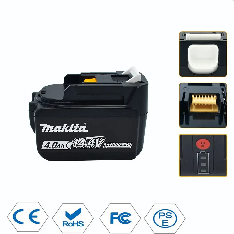 Makita BL1430 BL1415 BL1440 196875-4 194558-0 195444. 0ah 4.0Ah 5.0AH 6.0Ah 14.4V akumulator do wskaźnika LED