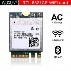Scheda di rete wireless Realtek RTL8821CE AW-CB304NF 802.11AC 1X1 NGFF M.2 dual band 2.4G 5G 433Mbps BT Bluetooth 4.2 WiFi