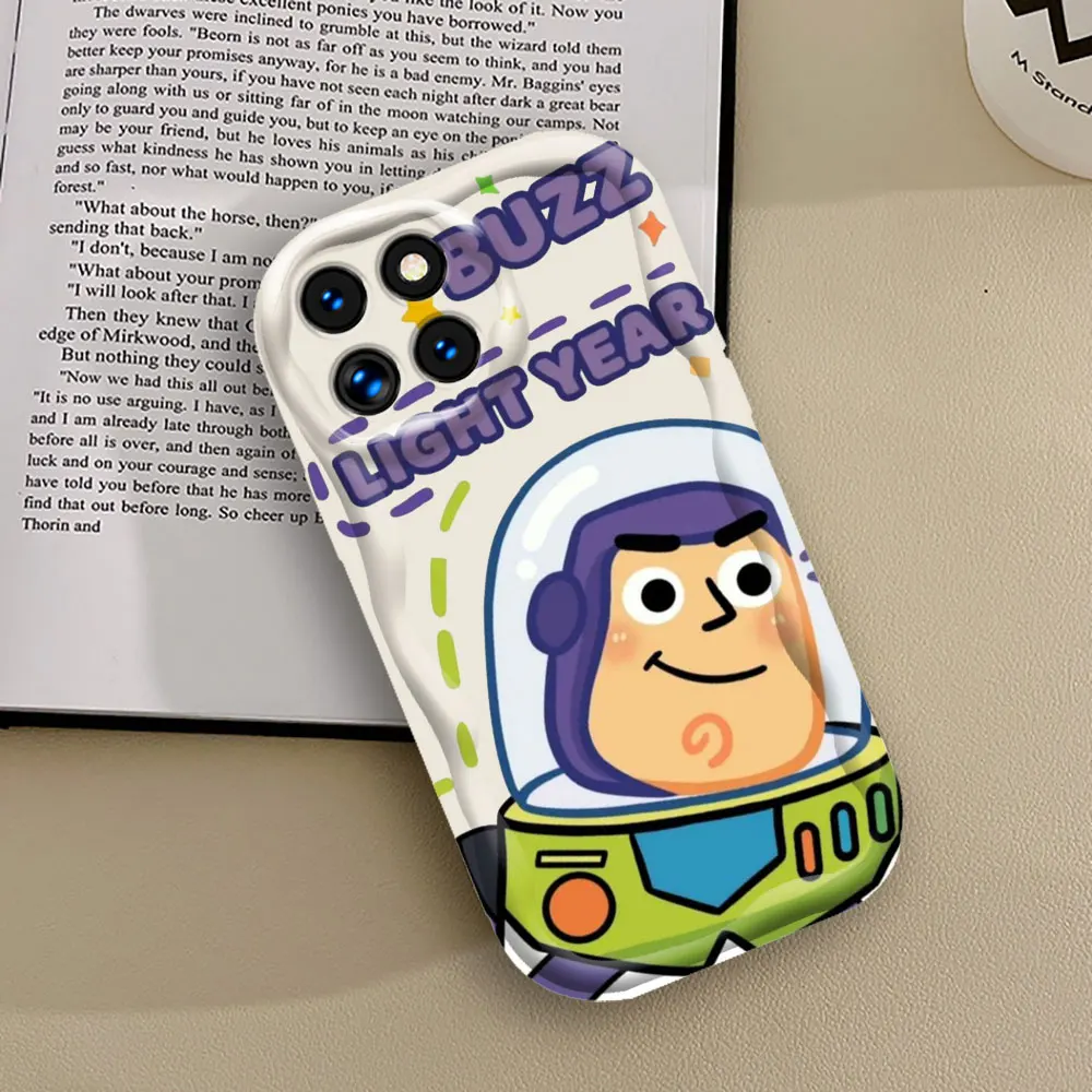 Disney Toy Story Woody Buzz Phone Case For Xiaomi Mi 14 12 11 Poco X6 X5 X4 X3 M6 M4 M3 F4 F3 Pro GT Nfc Lite C61 3D Wave Cover