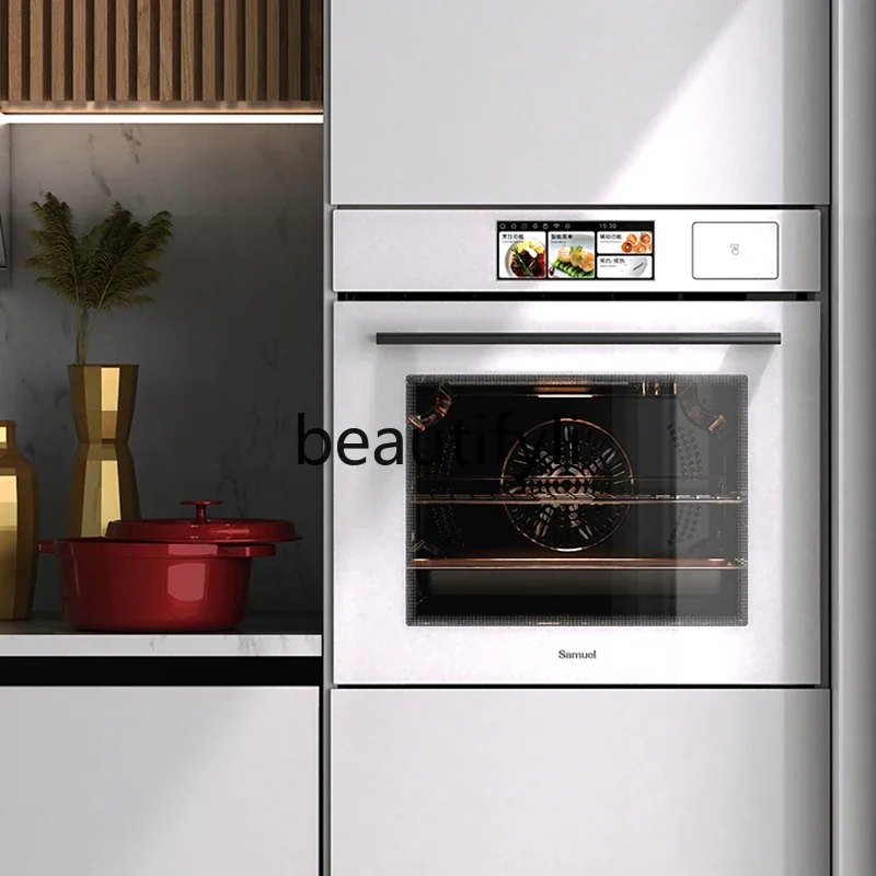 E132 Steaming and baking machine Embedded white household electric oven Steamer machine Large capacity