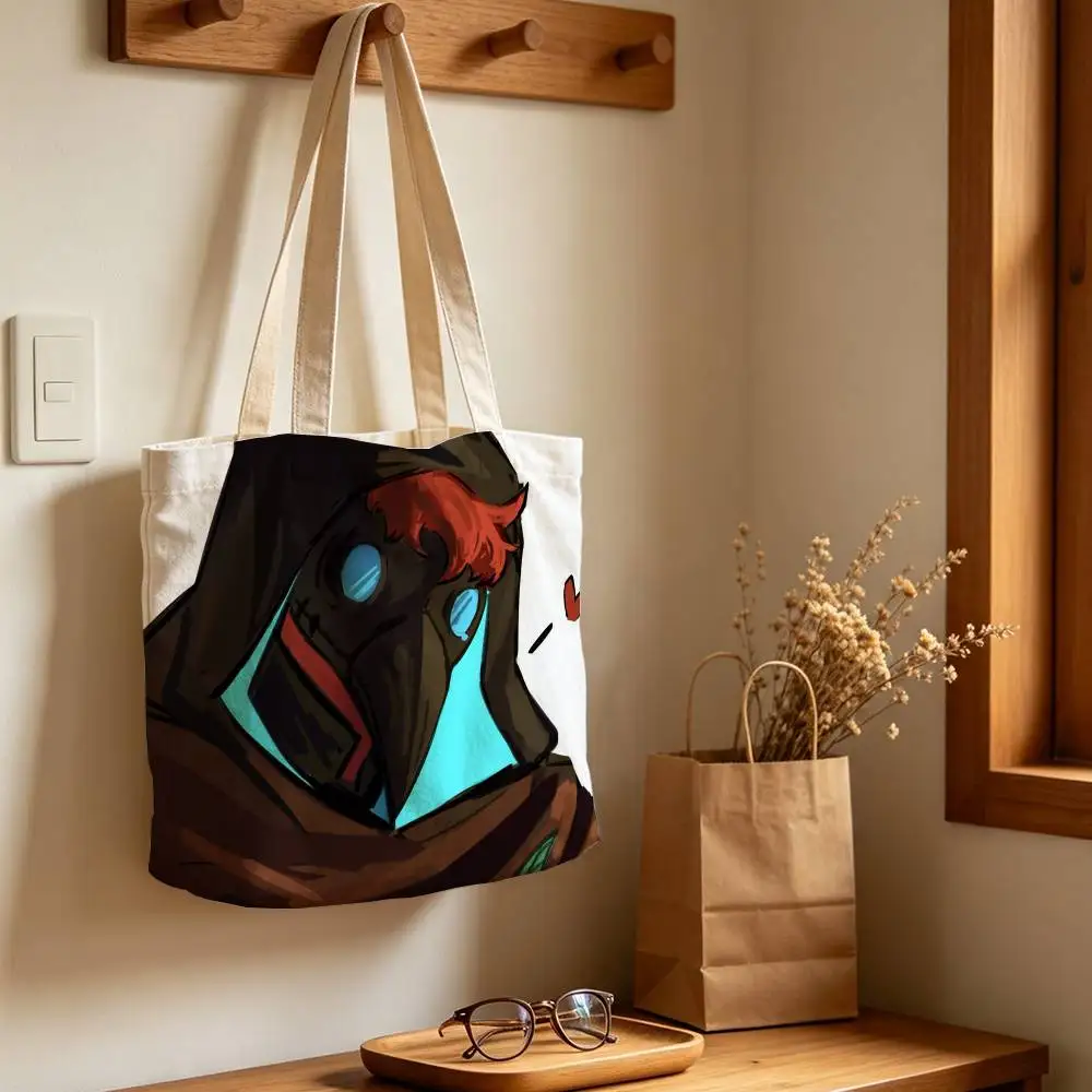 The Doctor Printed Canvas Tote Bag with Zipper for Work School and Travel