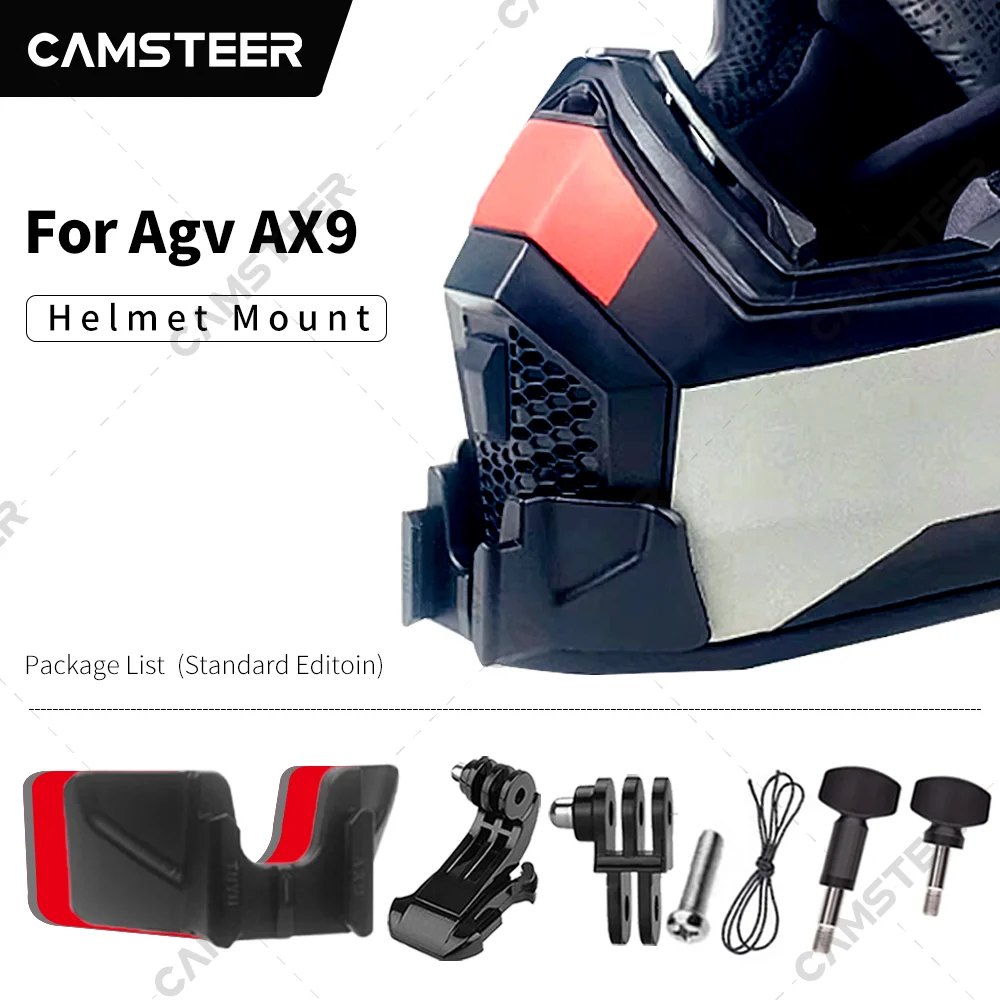 Agv Ax9 Custom Aluminium Helmet Chin Mount for GoPro Hero 12 11 10 9 Insta360 X4 X3 Ace pro DJI Action 3 4 Camera