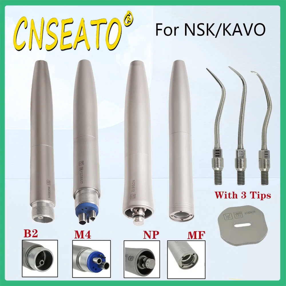 Dental Air Scaler Handpiece Sonic S Perio Scaling Tip NP MF 2 4Hole NSK KAVO Coupler Dentistry Equipment Teeth Whitening Cleaner