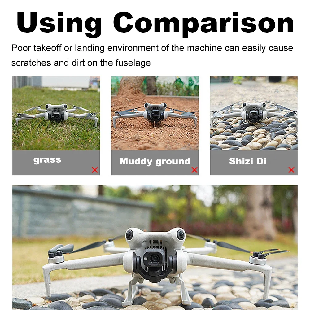 معدات الهبوط لـ DJI Mini 4 Pro ، قابلة للطي ، مضادة للسقوط ، مضادة للأوساخ ، رف تدريب قوي ، طائرة بدون طيار DJI ، ملحقات حامل الارتفاع