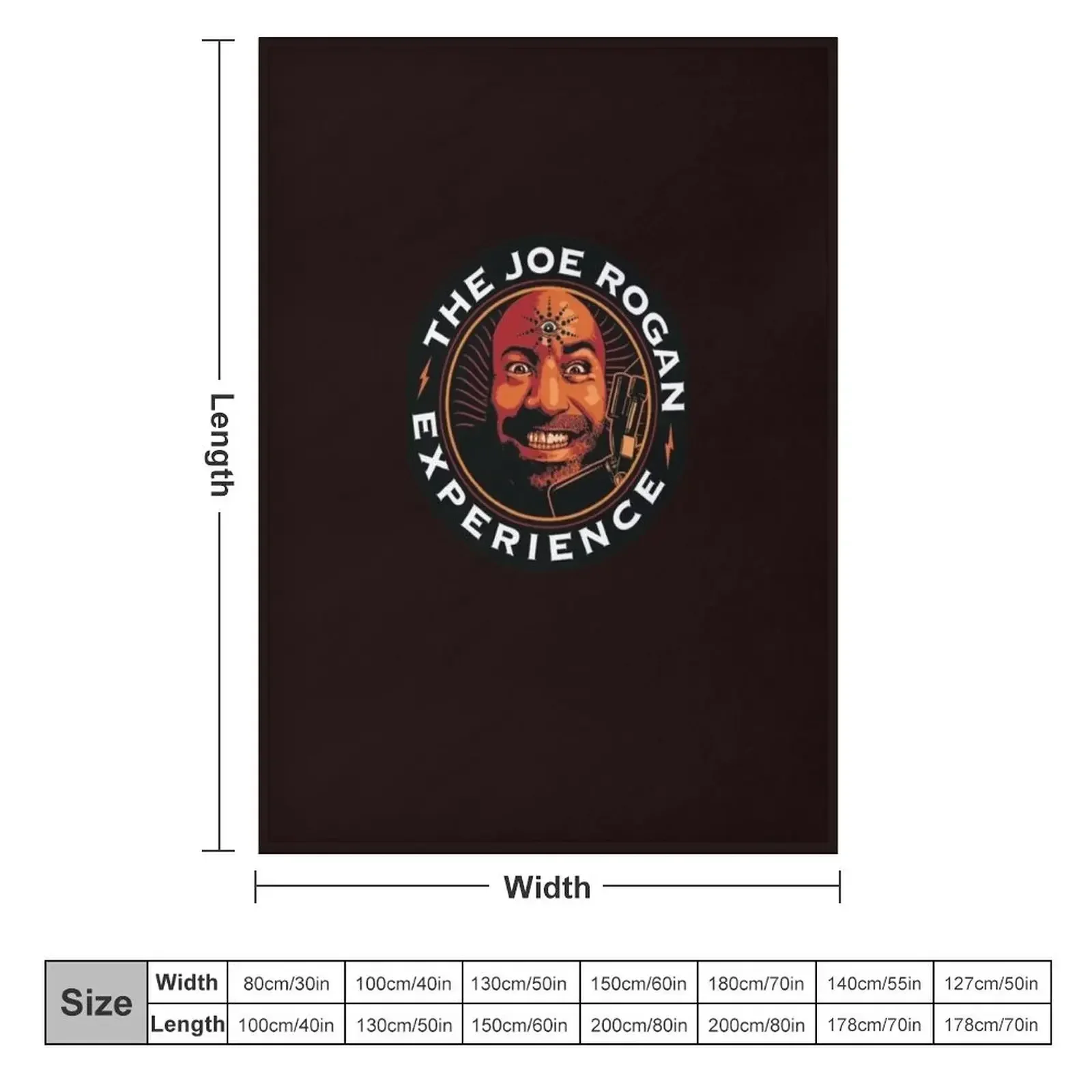JRE Joe Rogan Experience Podcast Logo Classic Throw Blanket