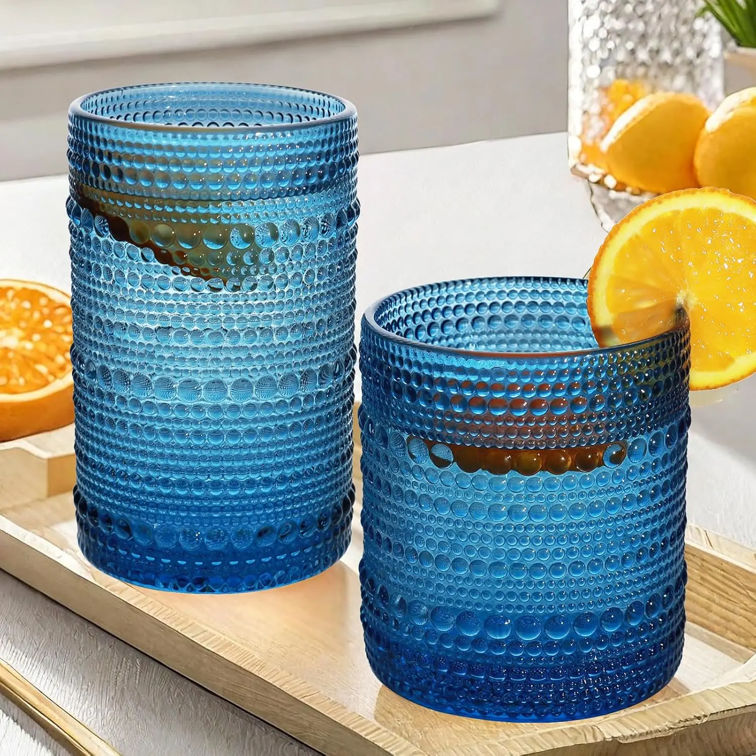 

Набор стаканов для питья Hobnail из 8–12 унций Highball и 10-унций коктейльных стаканов для виски, сока, молока