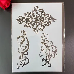 DIY Stencils Wall Painting Scrapbook Coloring Embossing Album Decorative Paper Card Template,fabric A4 29 * 21cm Mandala lines