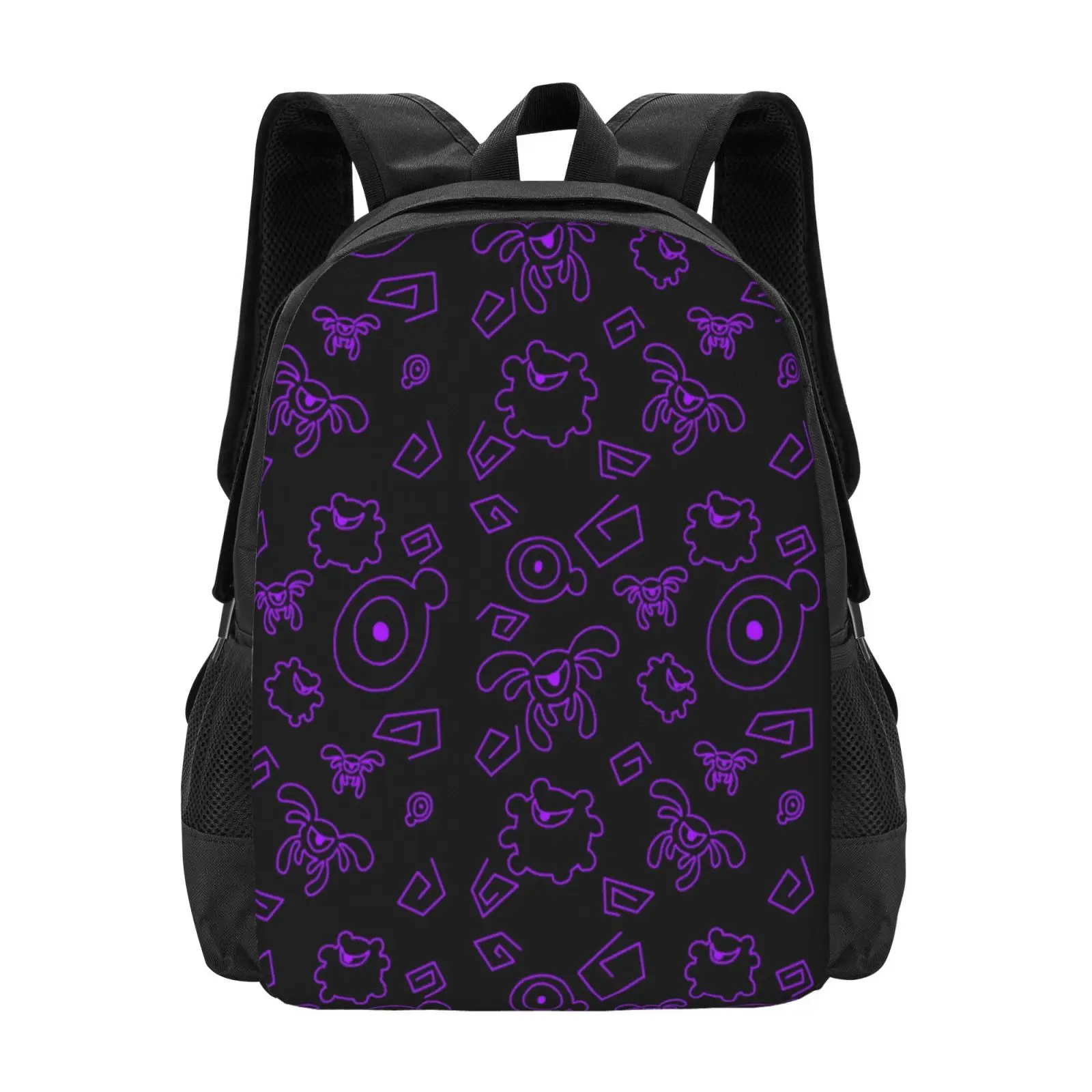 Animal Jam Phantom Pattern (Black And Purple) Hot Sale Schoolbag Backpack Fashion Bags Animaljam Aj Phantoms Animal Jam Phantom