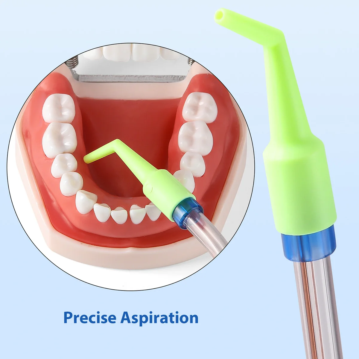 5 Packungen AZDENT Dentaler Speichelsauger-Adapter, autoklavierbarer Saugkopf, Einweg-Zahnmedizin-Material, 100 Stück/Packung – Detail 6