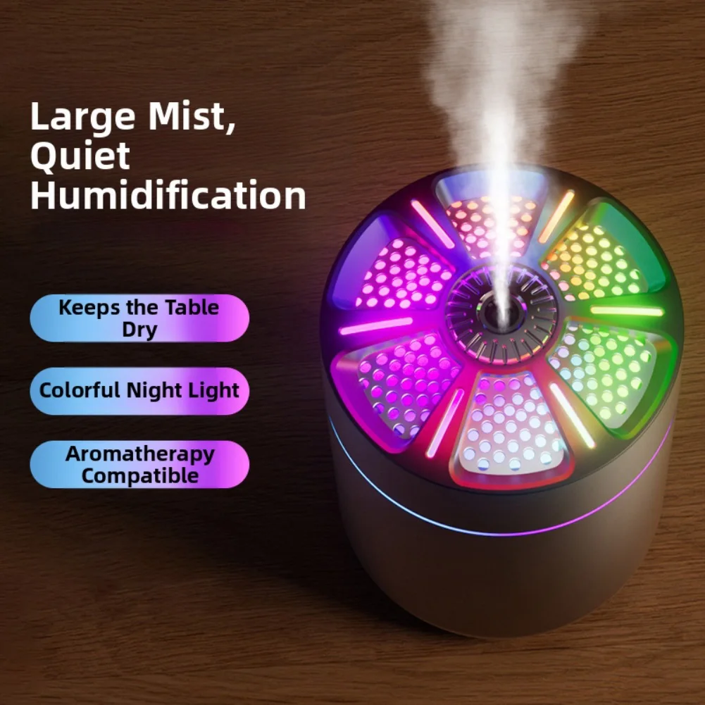 USB Electric Aromatherapy Diffuser Black For Mini Humidifier With Night Light Quiet Mist Maker For Car Home Bedroom Office Air P