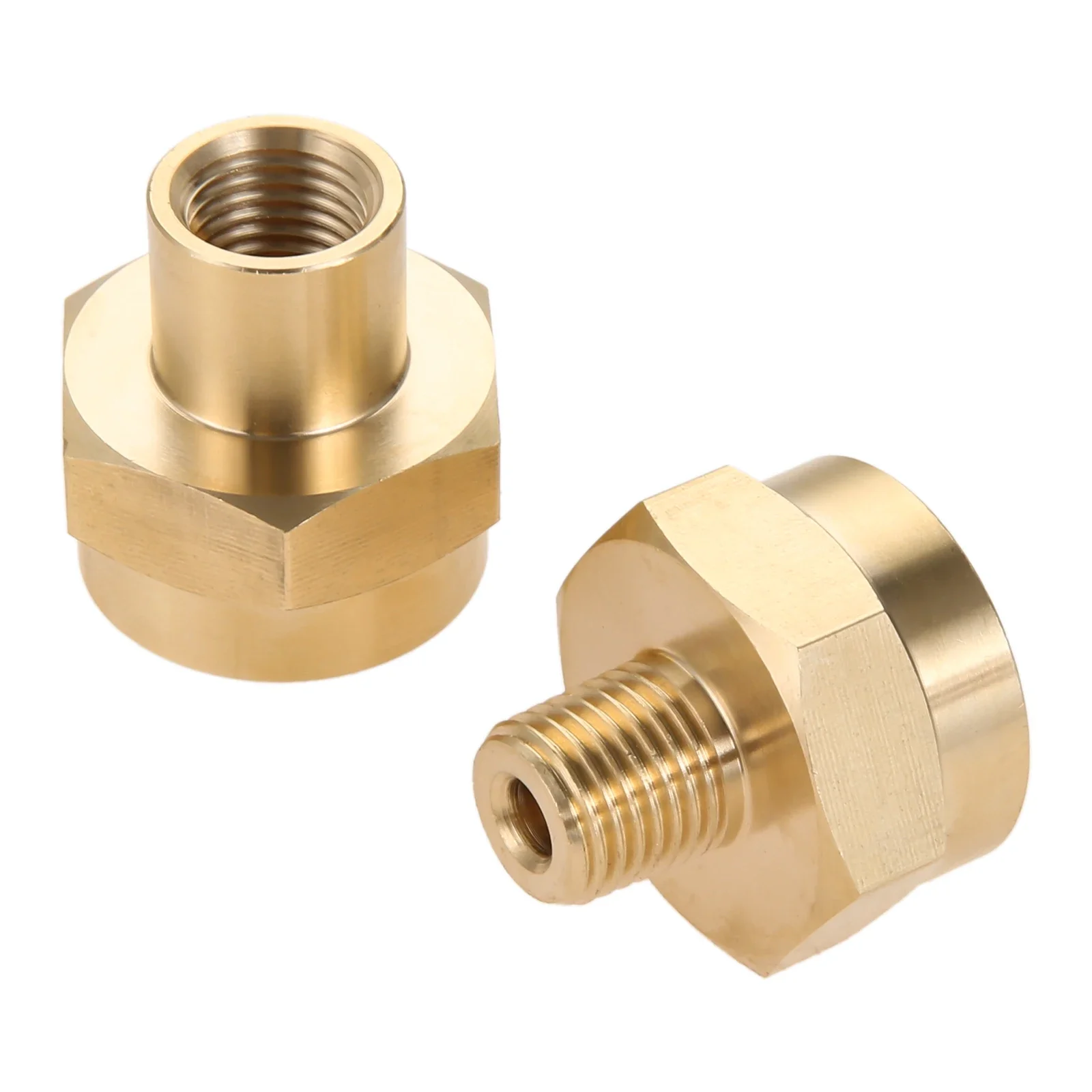 

2pcs/1kit Solid Brass 1LB Propane Gas Bottle Connection 1/4" NPT Female + Male Universal Fitting Refill Adapter Grill Stove Tank