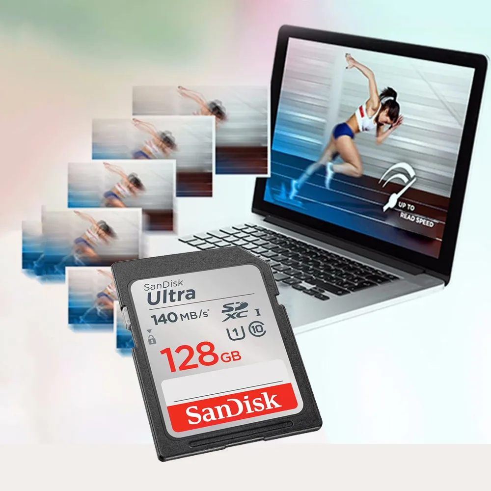Cartão de memória instantâneo seguro do sd da câmera de sdxc 32gb sdhc para a câmera de digitas slr cartão de memória seguro de sandisk 256gb 128gb 64gb sdxc