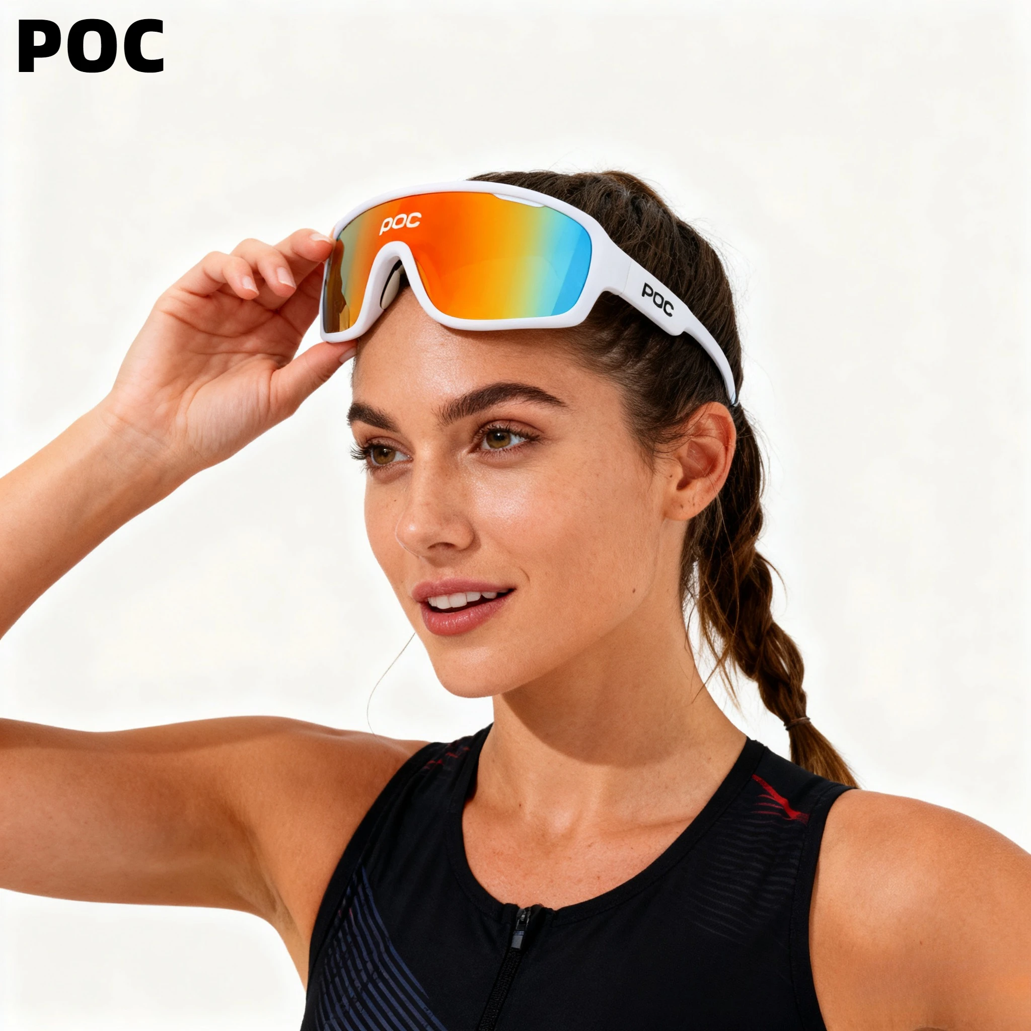 4-farbige POC DO BLADE-Brille, Outdoor-Sportbrille für Jungen und Mädchen, Lauf- und Wandersonnenbrille, MTB, schützende Augenschutzausrüstung