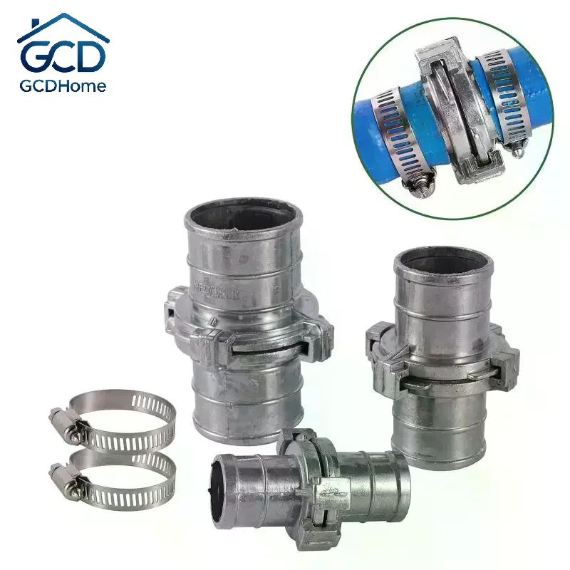Fire Hose Connector Fast Docking Snap Coupling Rustproof Hose Clamp for Home Yard Agricultural Irrigation