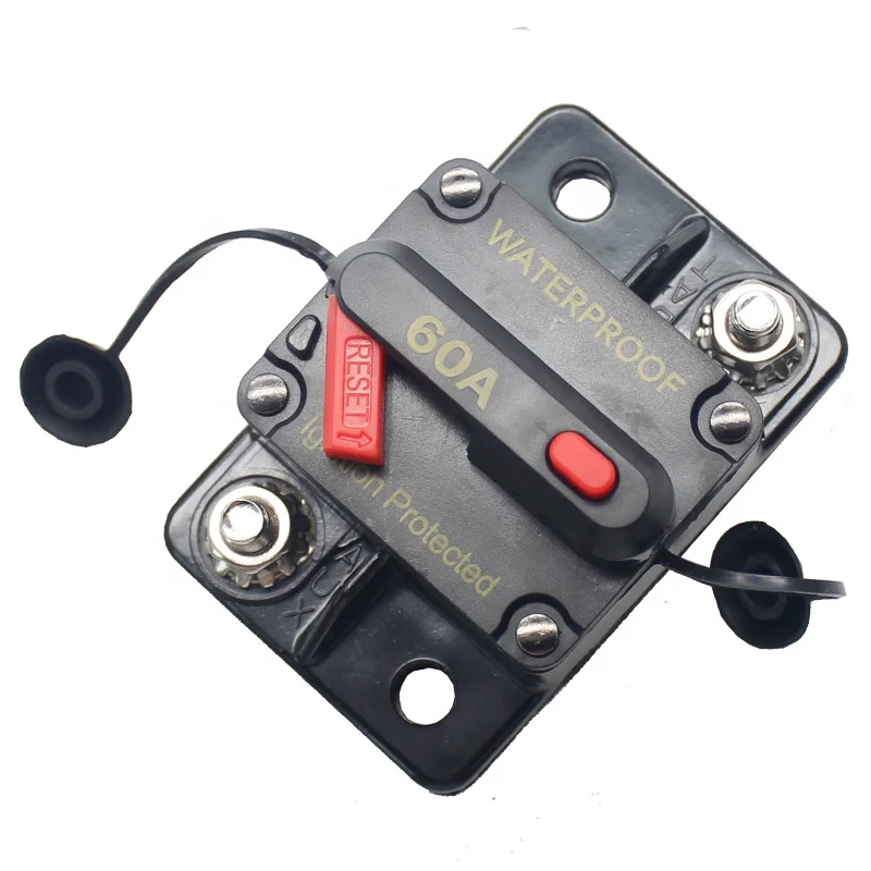 

（1 Pack）40A 50A 60A 70A 80A 100A 150A 200A 250A 300A Marine Solar Truck Car Audio Inline DC Circuit Breaker