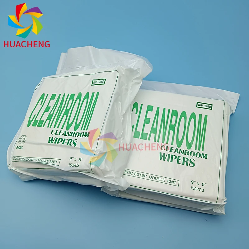 150Pcs Cleanroom Wiper Non Dust Cloth Clean Cleaning Tissue Wiping for Large Format Printer 9inch*9inch Dust Free Paper WIP1009D