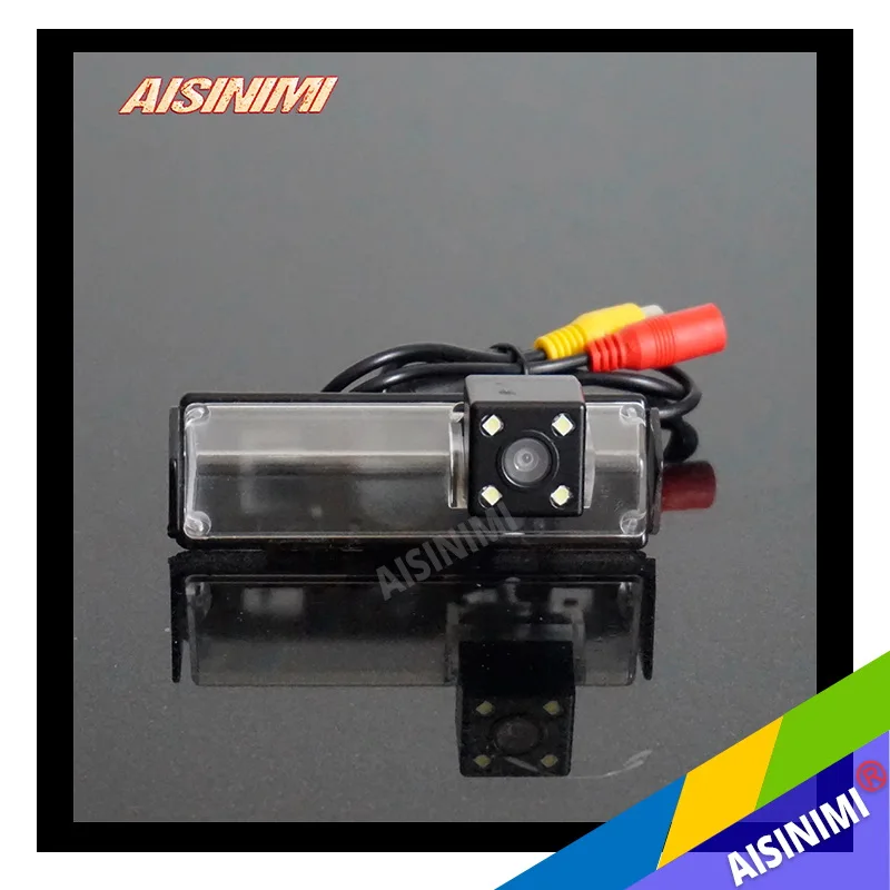 For Mitsubishi Pajero Sport Pajero Dark Rear view camera With Parking Line Waterproof Night Vision 4LED CCD back up camera