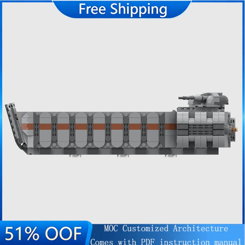 860 PCS MOC Star Battle Transport Infantry Landing Craft Model Building Blocks Bricks Creative Assembly Kid Toys Birthday Gifts