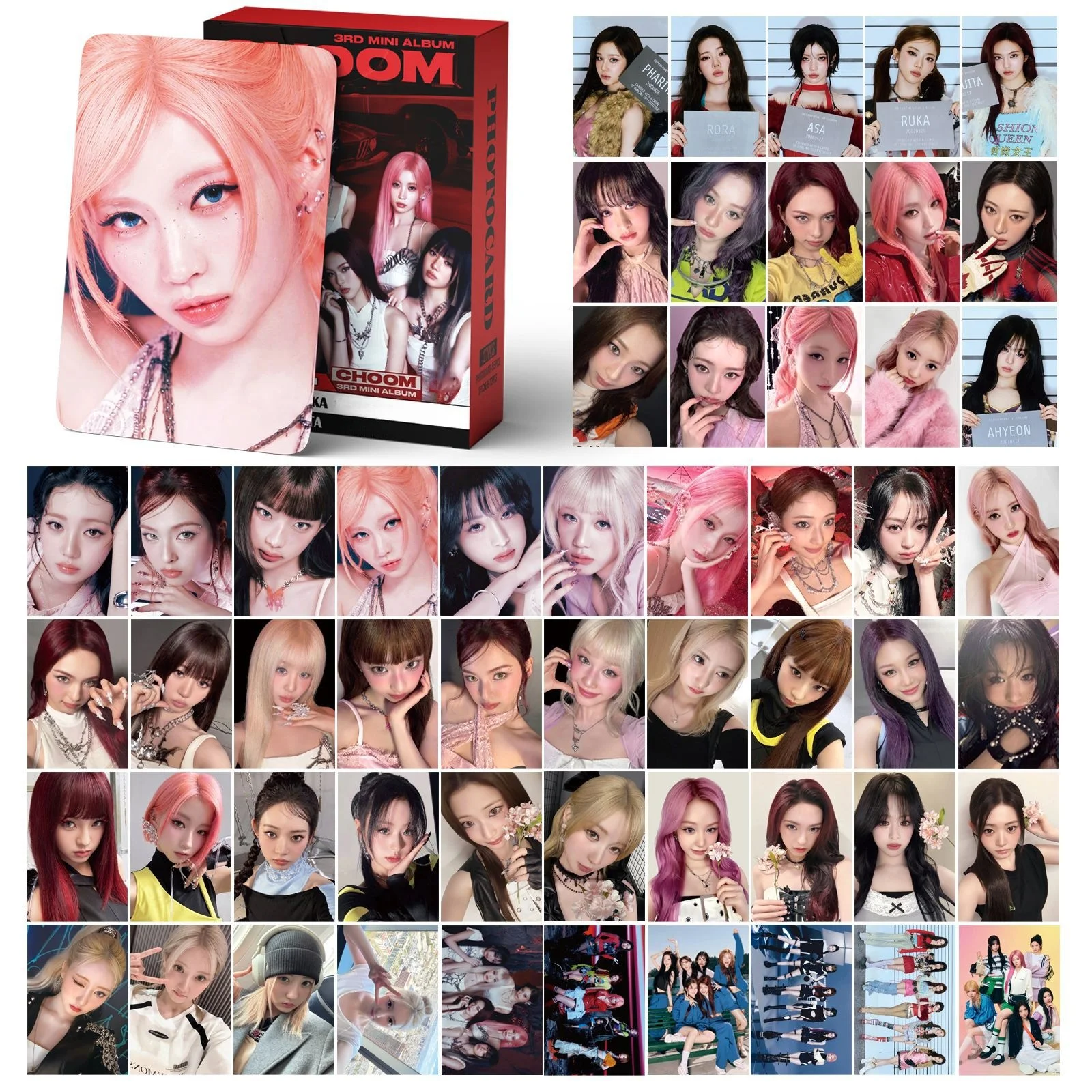 92/127pcs Lomo Cards Stickers Set CHOOM New album Photocards fans peripheral album decoration commemorative Collection Card Gift image 3