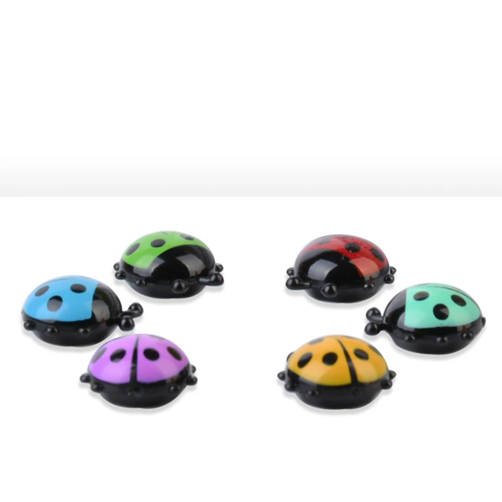 

6 Pcs Magnetic Fridge Refrigerator Magnets Personalised Ladybug Stickers Three-dimensional