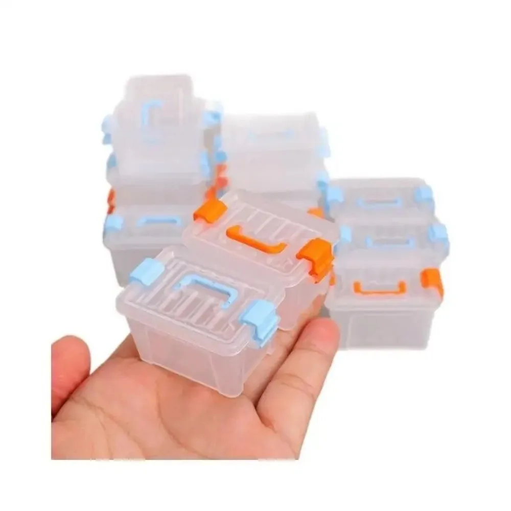 5 Pezzi Mini Scatole Portatili per Casa delle Bambole, Contenitori in Plastica Trasparente, Accessori Decorativi