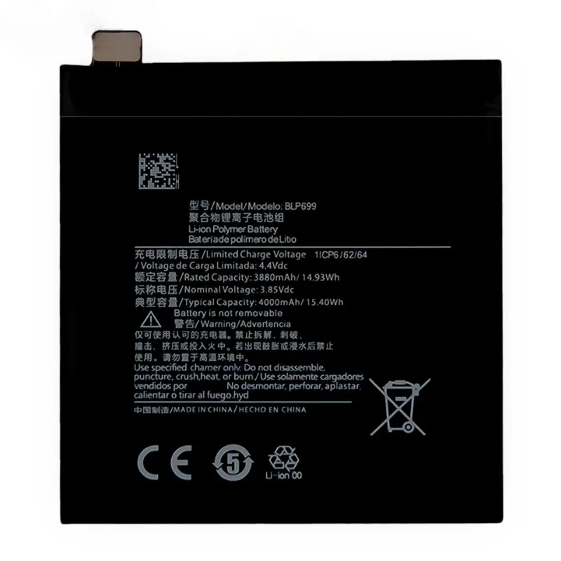 4000mAh BLP699 Replacement Battery For OnePlus 7 Pro OnePlus 7 Plus High-Capacity Phone Batteries