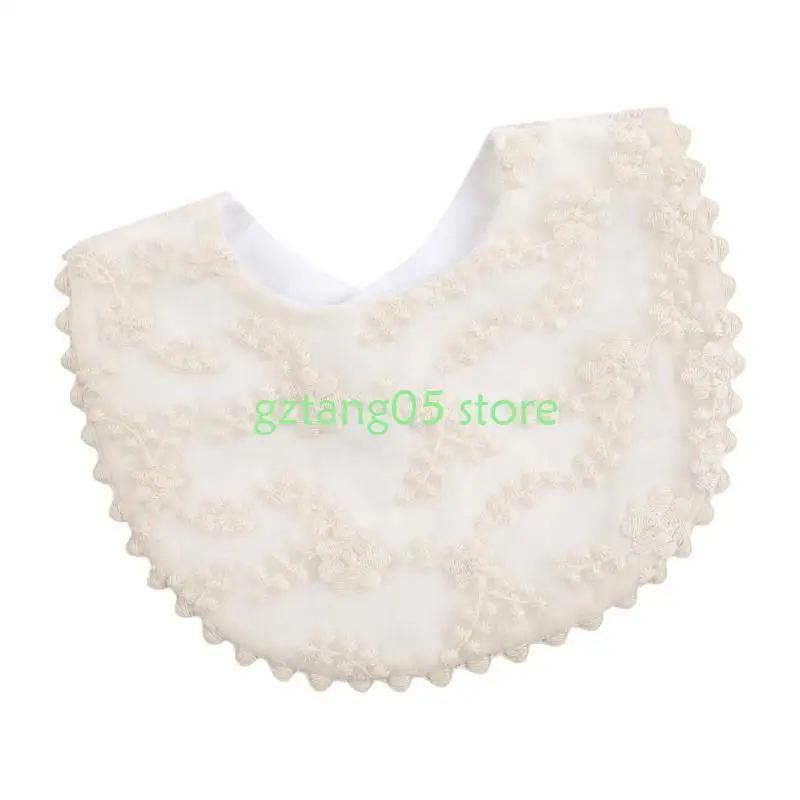 

57EE Cotton Bib Solid Color Feeding Bib Breathable Absorbent Saliva Towel Newborns Baby Burping Cloth for Boys Girls