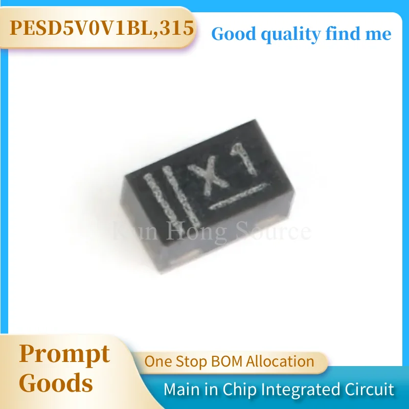 1PCS PESD5V0V1BL,PESD5V0V1 315 X1 SOD-882 5.0V NEW and Original in Stock