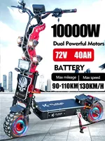 EU Powerful 10000W Dual Motor 72V 40AH Electric Scooter Max Speed 130km/h 14Inch Tyres Lcd Display Range 110km Foldable Escooter