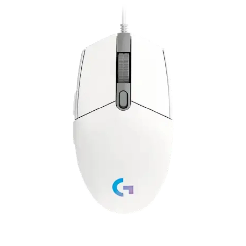 لوجيتك G102 G203 ماوس ألعاب سلكي 8000 ديسيبل متوحد الخواص RGB بإضاءة خلفية 6 أزرار قابلة للبرمجة LIGHTSYNC مريح للكمبيوتر الشخصي Mac Gamer
